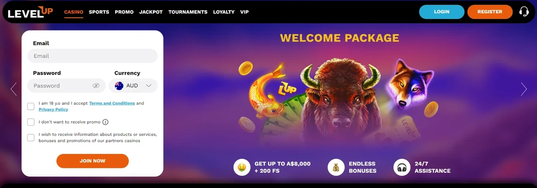 levelup casino Gameplay