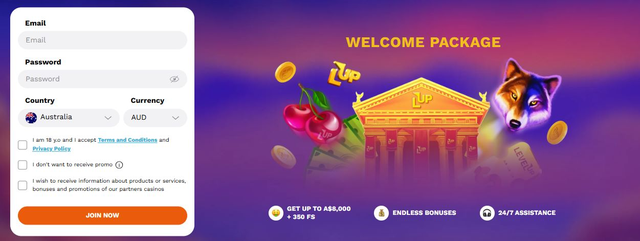levelup casino Gameplay