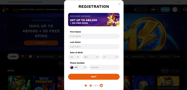 levelup casino Gameplay